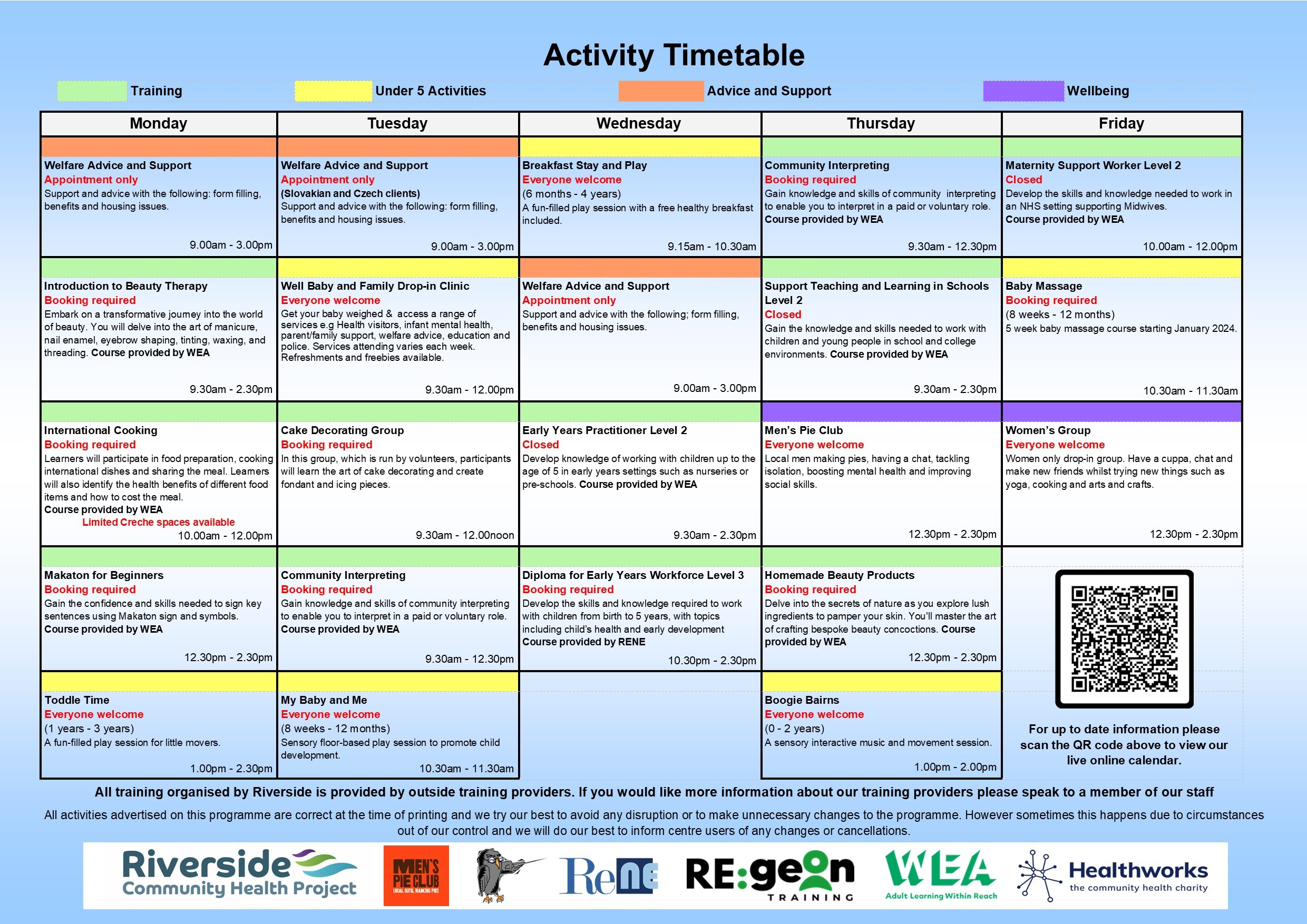 Programme   Jan   Mar 2024 Timetable